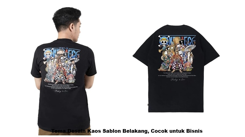 Kaos Sablon Belakang